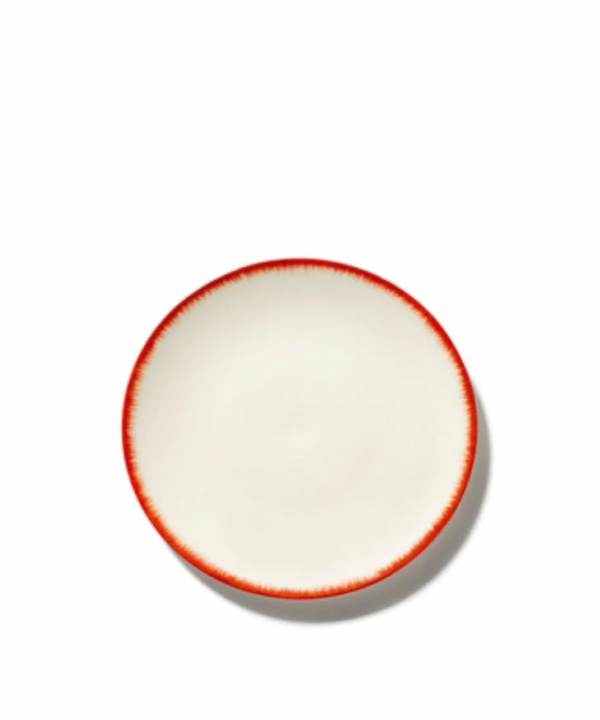 Serax Set 2 dishes from Dessert Dé Variante 2 Bianco Rosso Ø.14cm